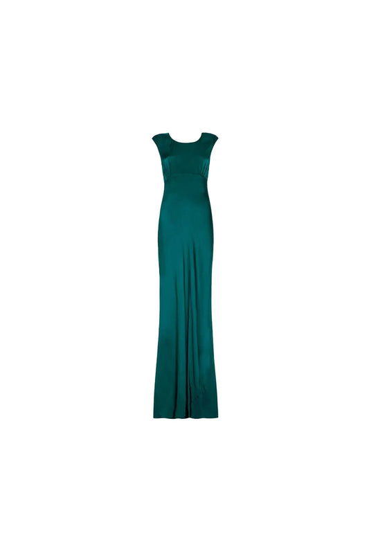 Salma Cowl Back Satin Maxi Dress