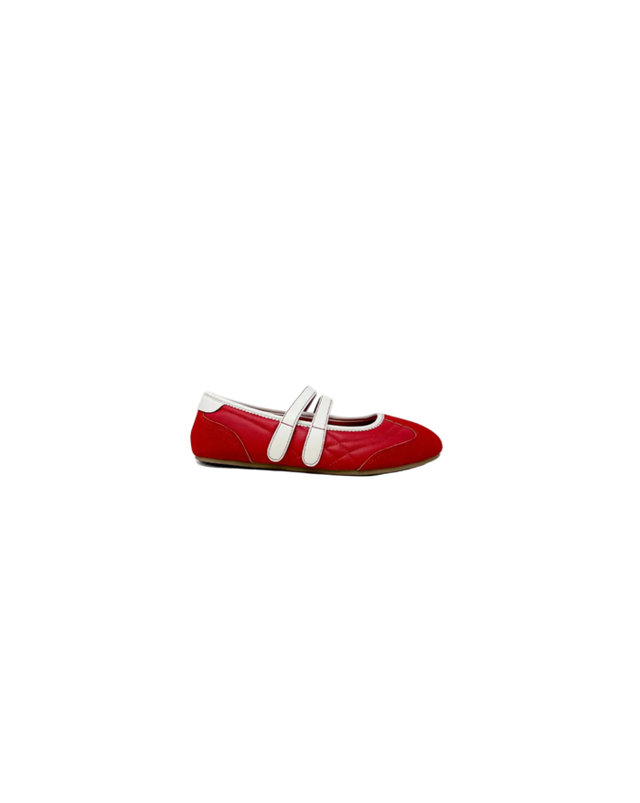 Salome "Sneakerina" Flat in Red