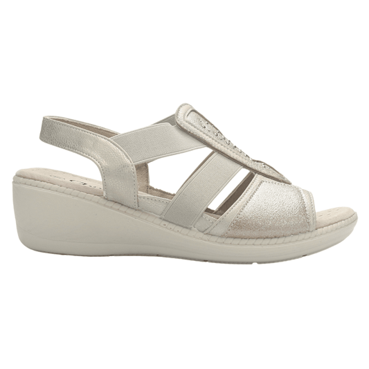 Sandalia Mujer Chalada Lupe-4 Champagne Casual Sandalias Chalada 35 Plateado