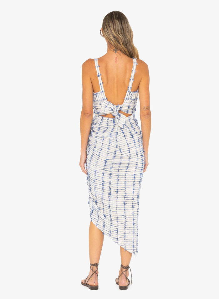 JBQ - Sasha Dress - Blue Oatmeal -