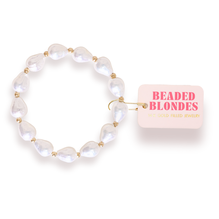 Saylor Pearl Bracelet in Gold