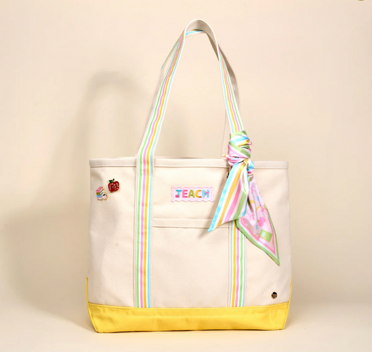 School's in Session Canvas Tote