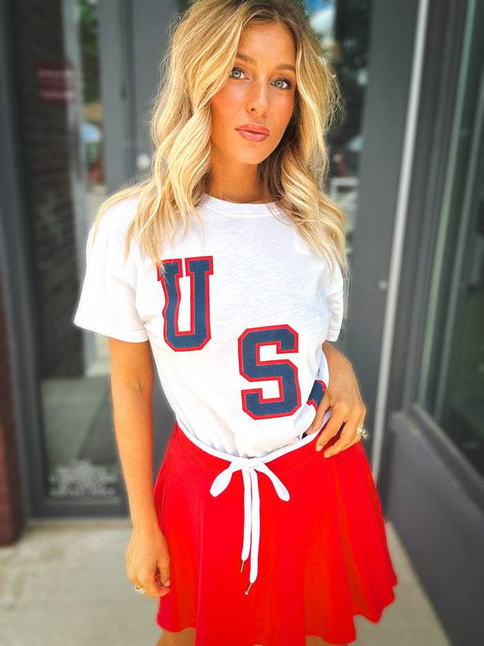 Self Contrast Cherie USA T-Shirt