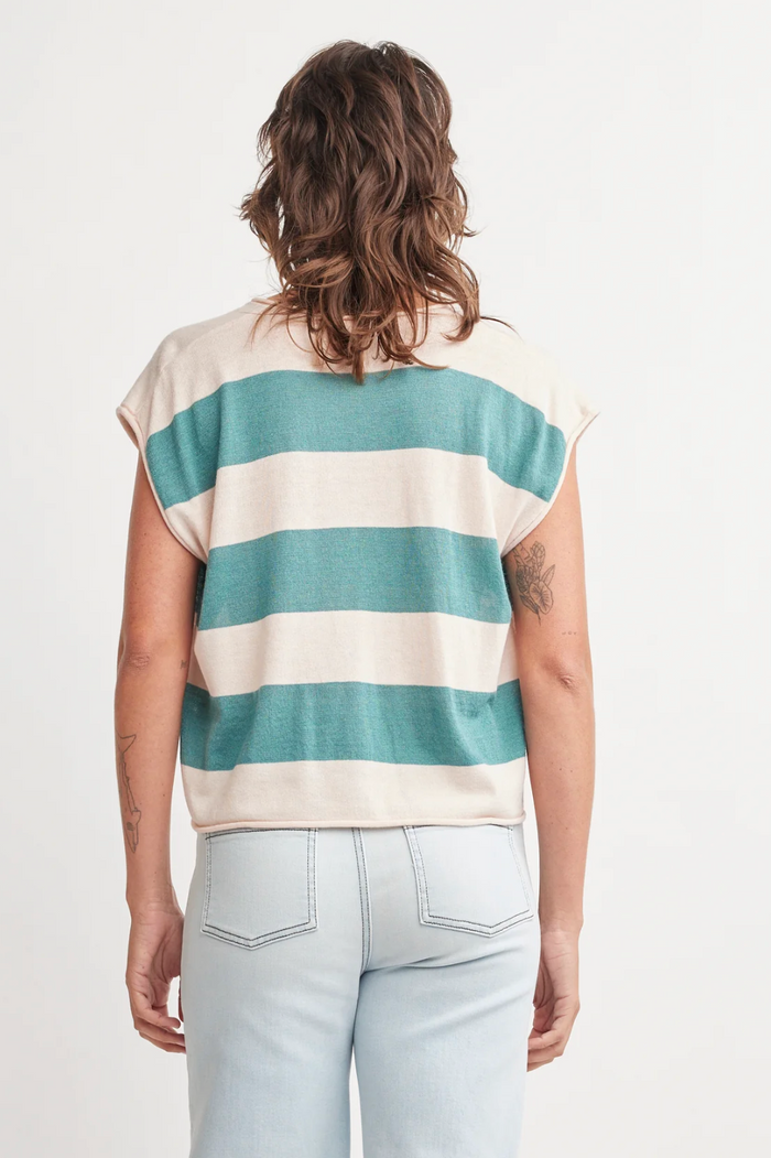Self Contrast Dorian V-Neck Top
