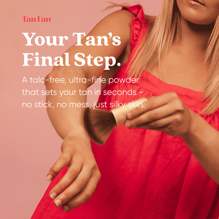 Self Tan Drying Powder + Bamboo Body Brush - USA Made