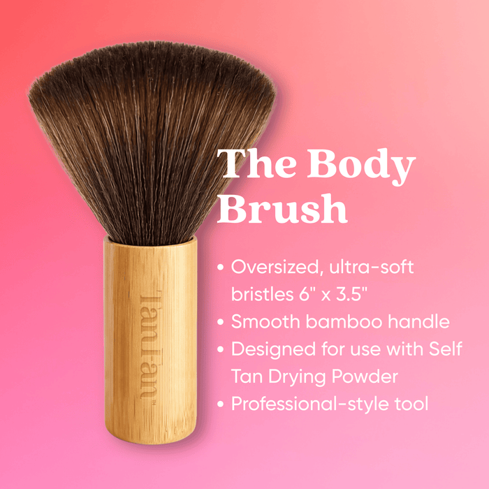 Self Tan Drying Powder + Bamboo Body Brush - USA Made