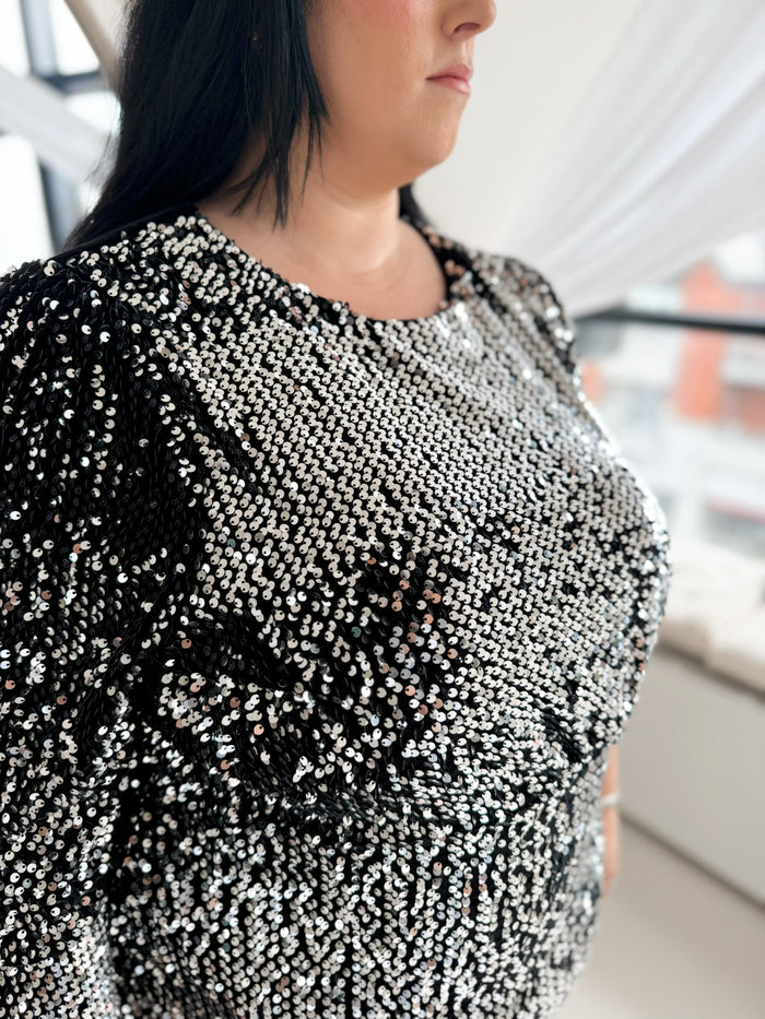 Sequin Midi Dress