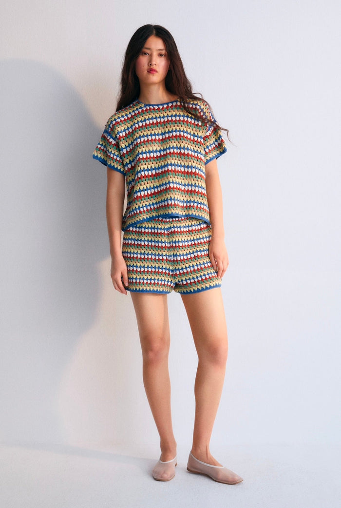 The New Society - Serifos Crochet Top -