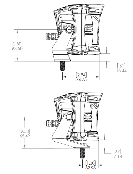 Set Back Quatro Bracket