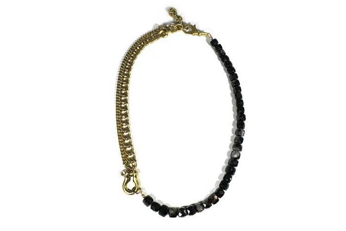 SHACKLE DUO: BLACK TOURMALINE