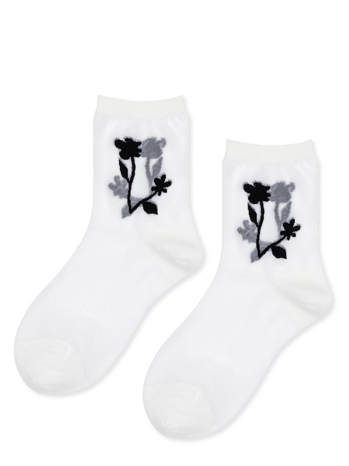 Hansel from Basel - Shadowplay Sheer Short Crew Sock -