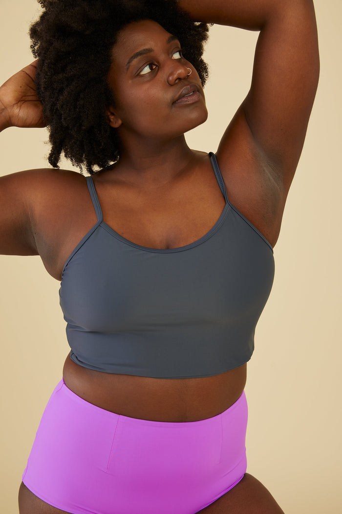 Pali Swim - Shaka Top - Rockaway Grey