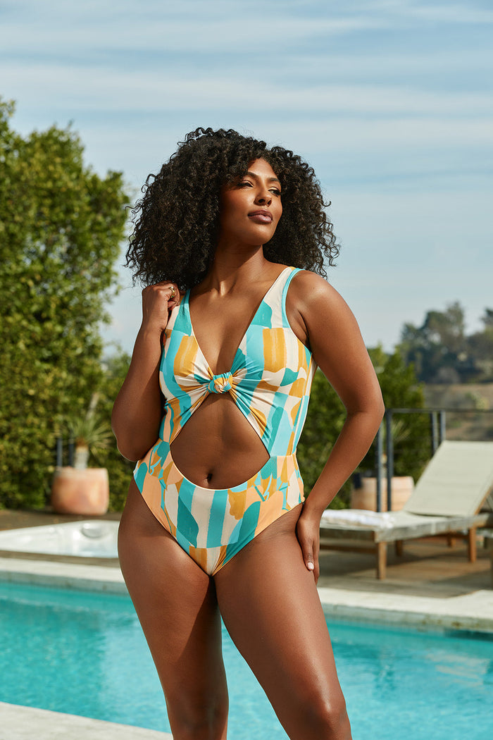 Nomads Swimwear - Shoreline One Piece II - Expressivo/Peach -