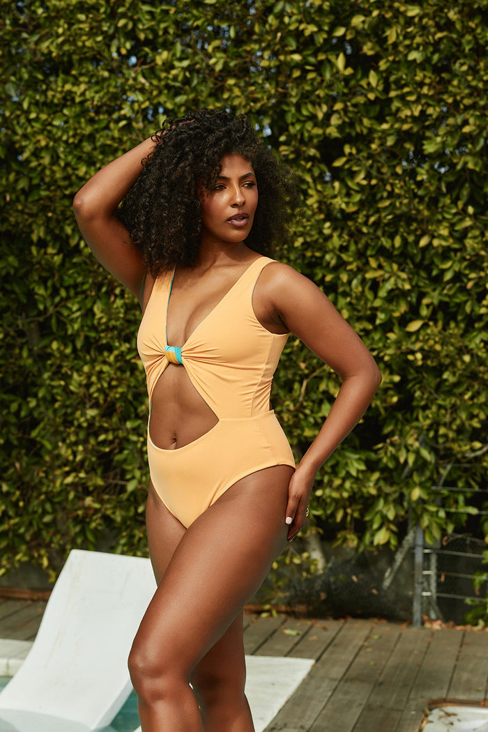 Nomads Swimwear - Shoreline One Piece II - Expressivo/Peach -