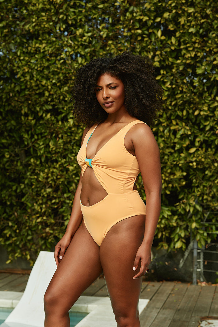 Nomads Swimwear - Shoreline One Piece II - Expressivo/Peach -