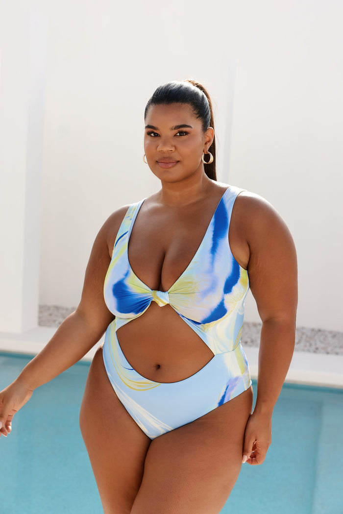 Nomads Swimwear - Shoreline One Piece II - Sky/Geode -