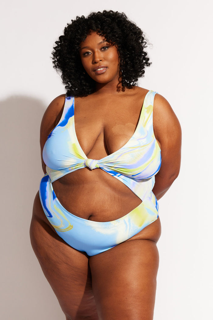 Nomads Swimwear - Shoreline One Piece II - Sky/Geode -