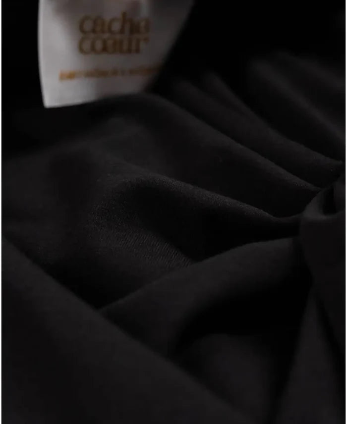 Short maternity and nursing dress Matelot black