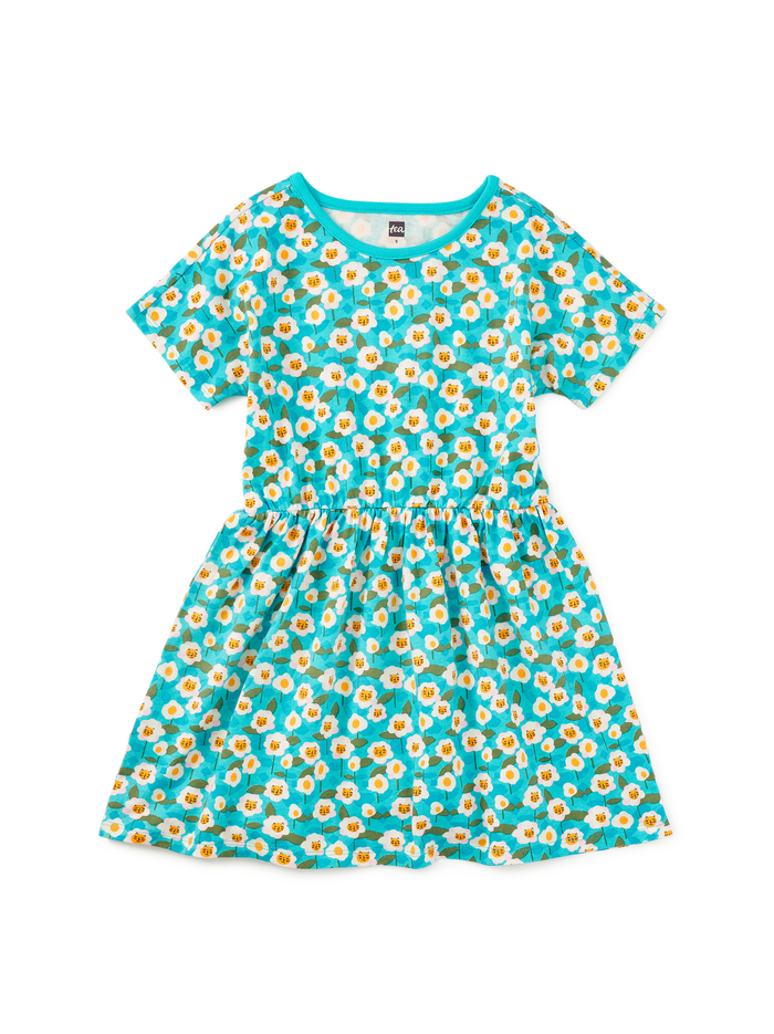 Short Sleeve Twirl Dress