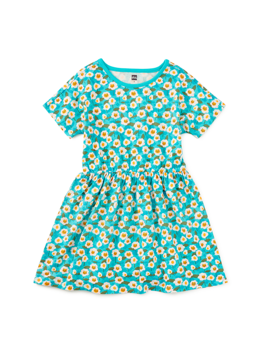 Short Sleeve Twirl Dress