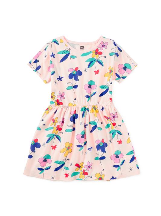 Short Sleeve Twirl Dress