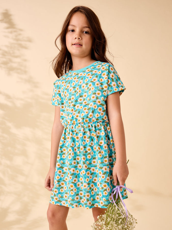 Short Sleeve Twirl Dress