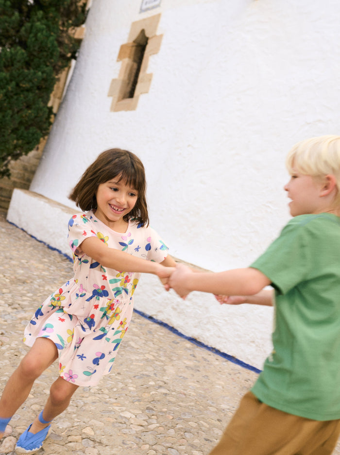 Short Sleeve Twirl Dress
