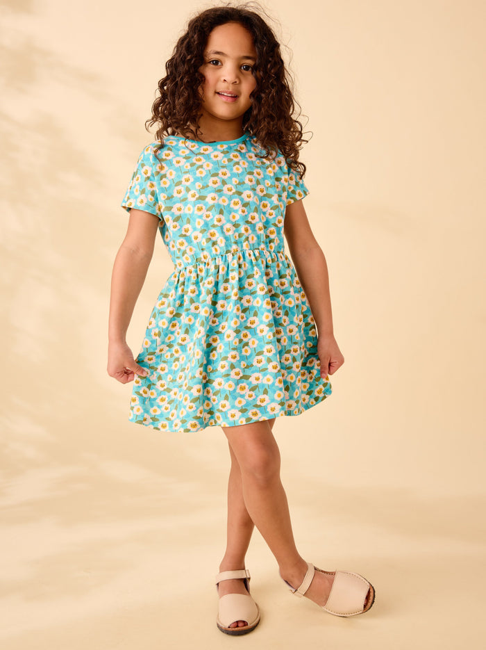 Short Sleeve Twirl Dress