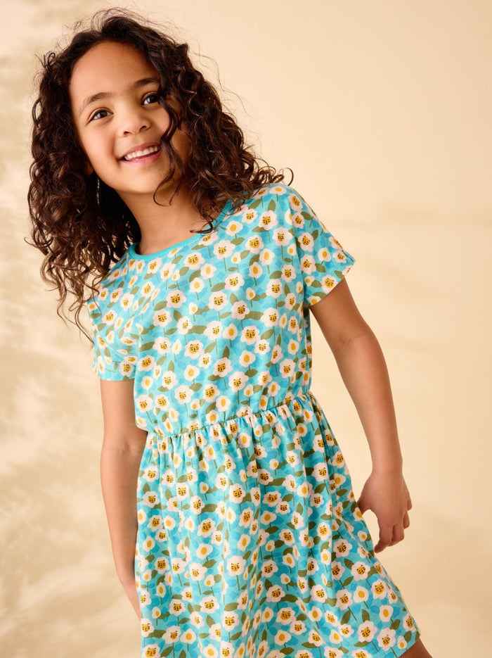 Short Sleeve Twirl Dress