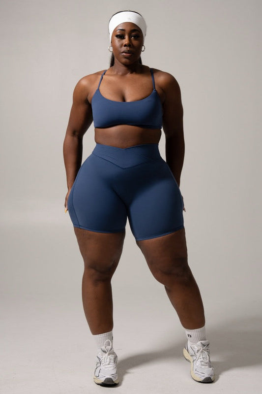 Siren Scrunch Short 5" - Baked Blue