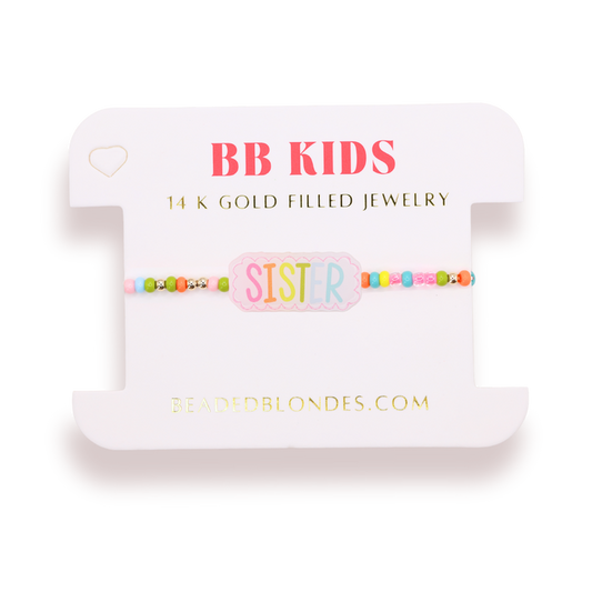 Sister Bracelet on Color (Kid Size)