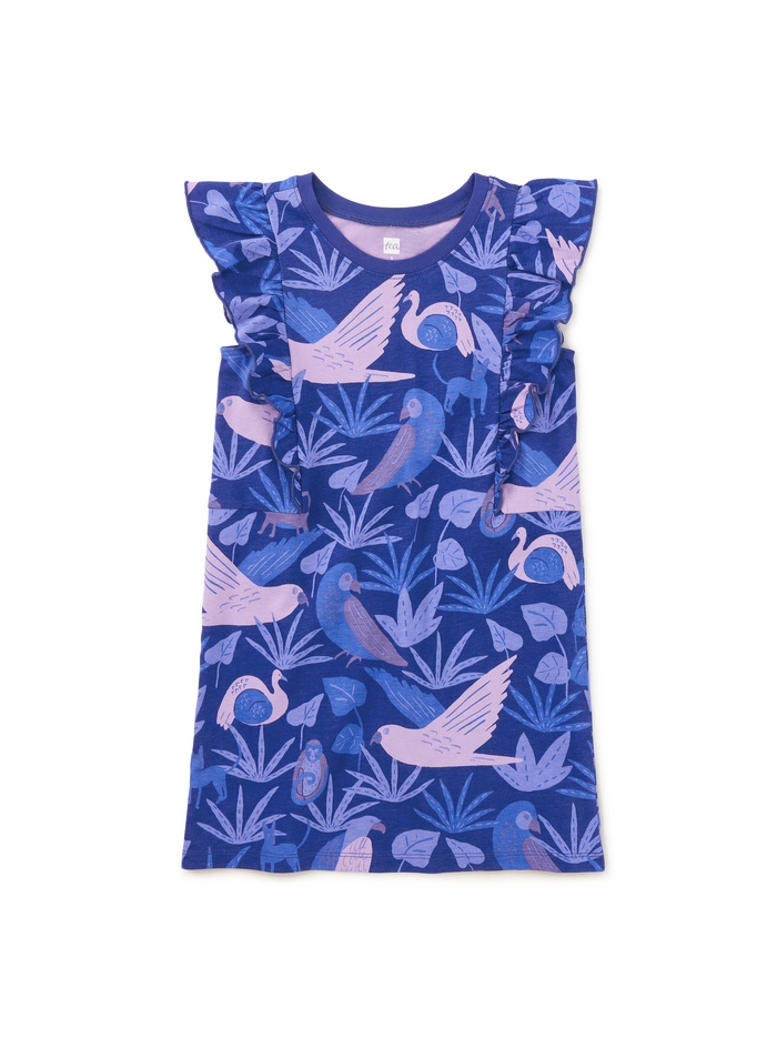 Sleeveless Ruffle A-Line Dress