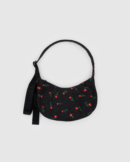 Baggu - Small Nylon Crescent Bag - Painted Wildflower -
