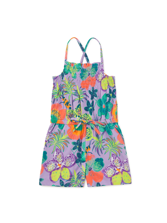 Smocked Sleeveless Romper