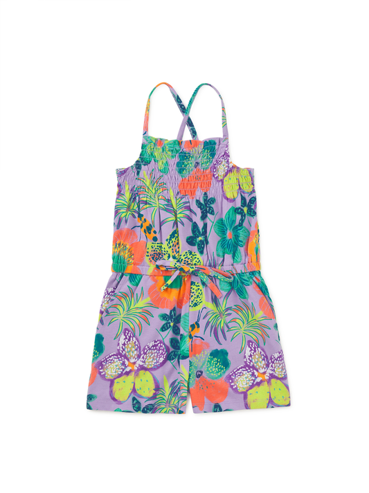 Smocked Sleeveless Romper