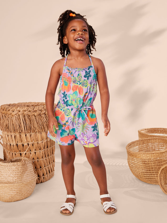 Smocked Sleeveless Romper