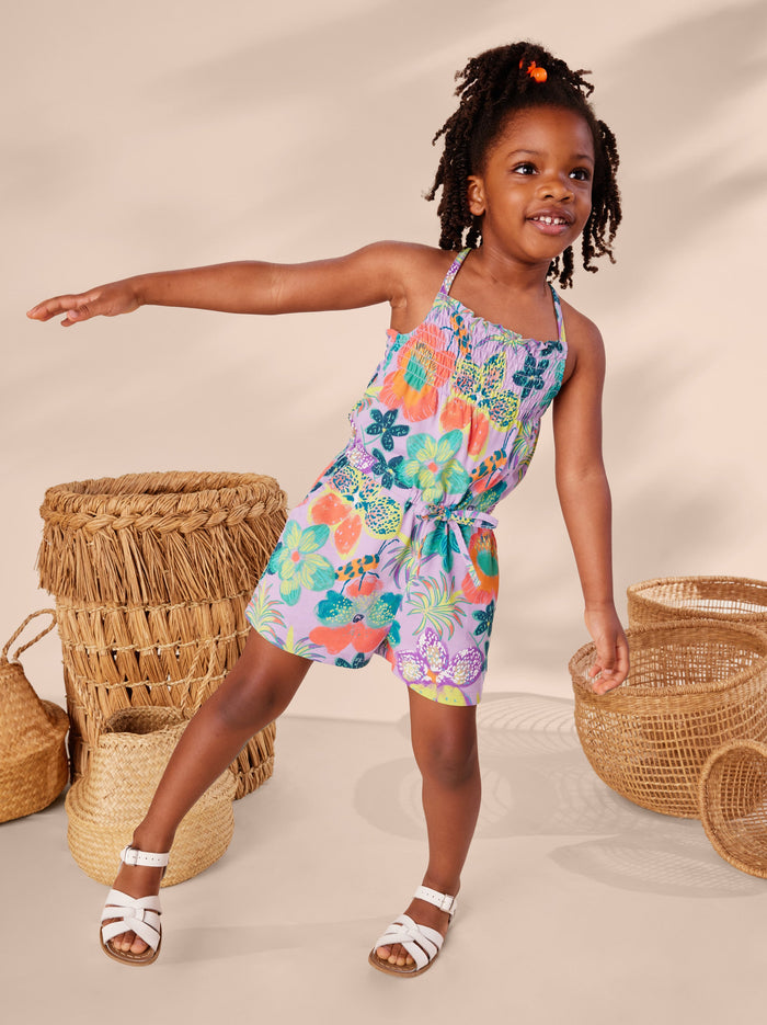 Smocked Sleeveless Romper