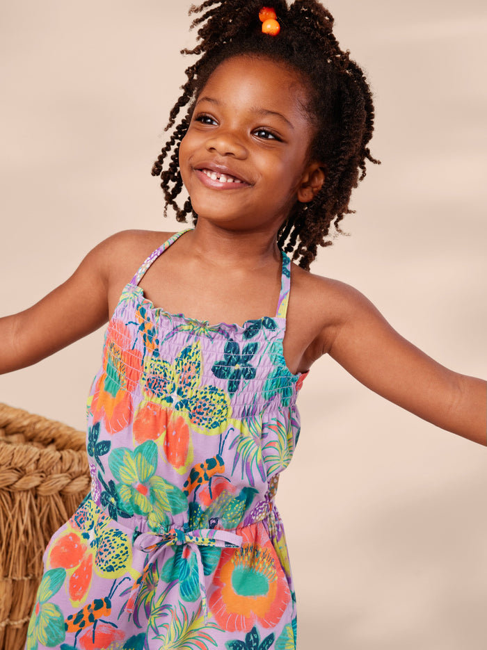 Smocked Sleeveless Romper