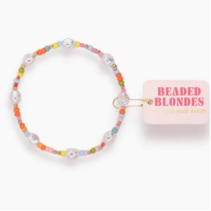 Snowcone Sprinkle Pearl Bracelet