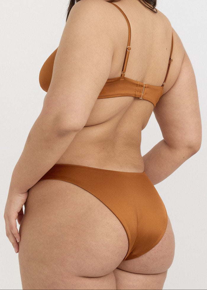 Organic Basics - Solar Swim Cheeky Bikini Bottom - Shimmer Coast -