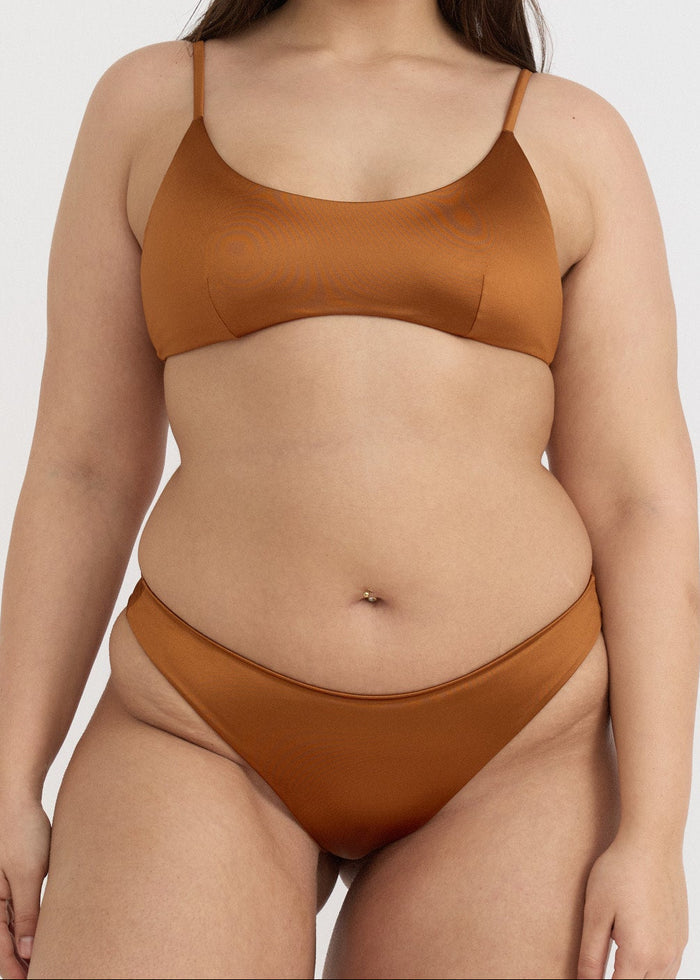 Organic Basics - Solar Swim Cheeky Bikini Bottom - Shimmer Coast -