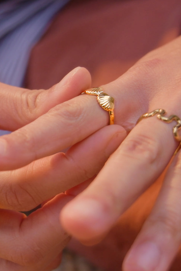 Peter + June - Son of a Beach Ring - 18K Gold Plated -