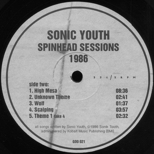 Sonic Youth - Spinhead Sessions • 1986 (2016 Limited RE)