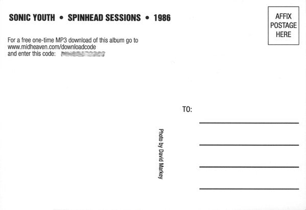 Sonic Youth - Spinhead Sessions • 1986 (2016 Limited RE)