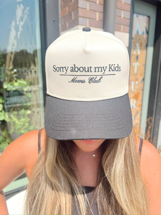 Sorry About My Kids Vintage Trucker Hat