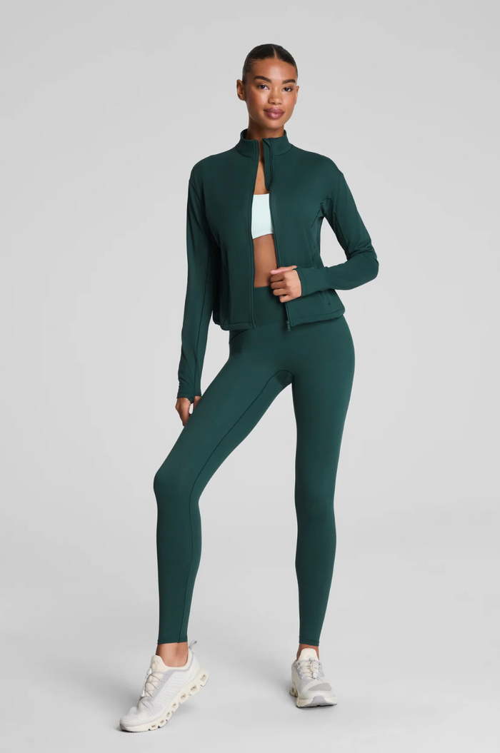 SPANX Get Moving Brushed Full Zip Jacket