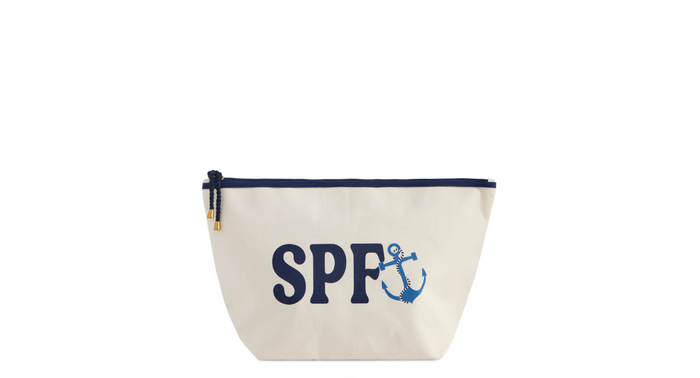 "SPF" Large Zip Pouch