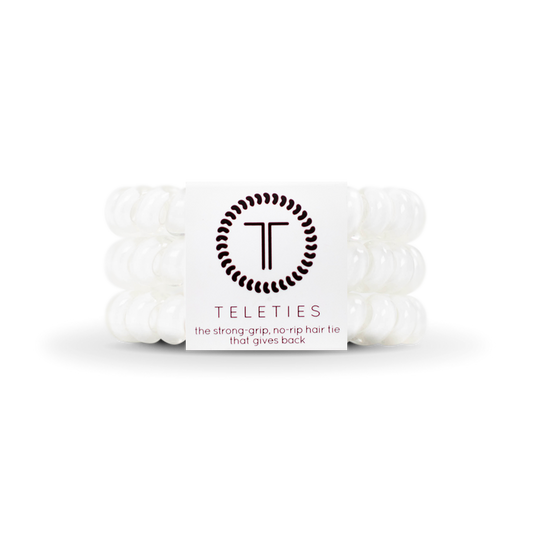 Spiral Hair Coils | Large | Coconut White Hair Ties