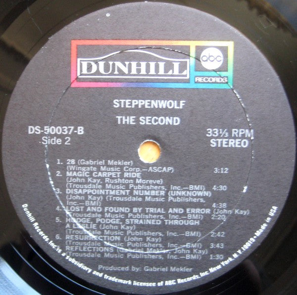 Steppenwolf - The Second (LP) [US] 1st
