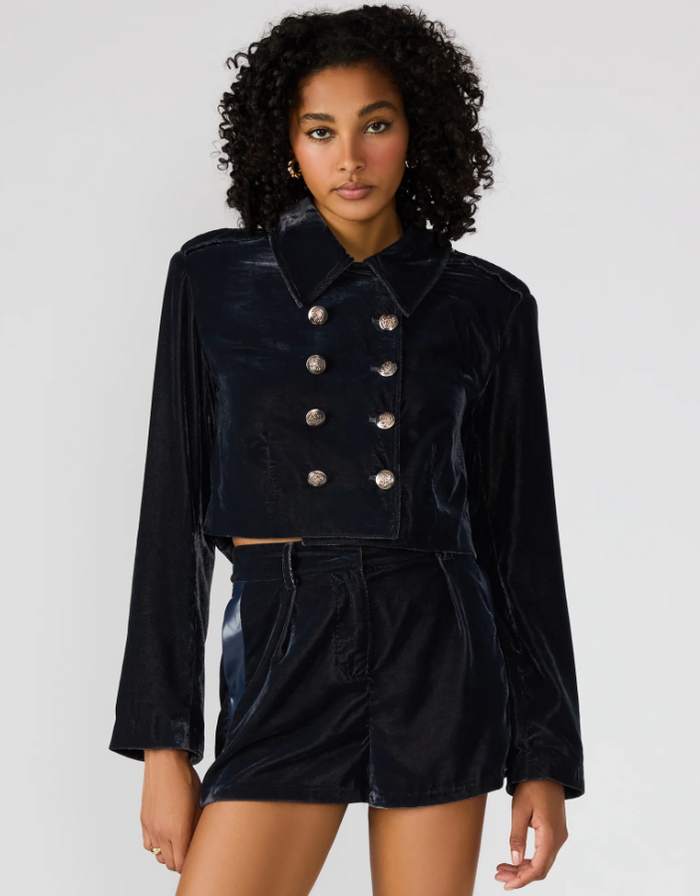 Steve Madden Tonia Velvet Blazer